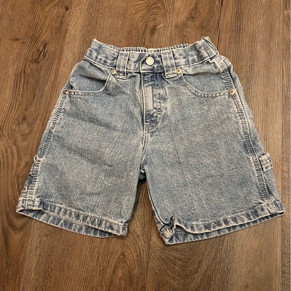 Canyon River Blues | Vintage Toddler Jean Shorts | Light Wash | Retro Surfer